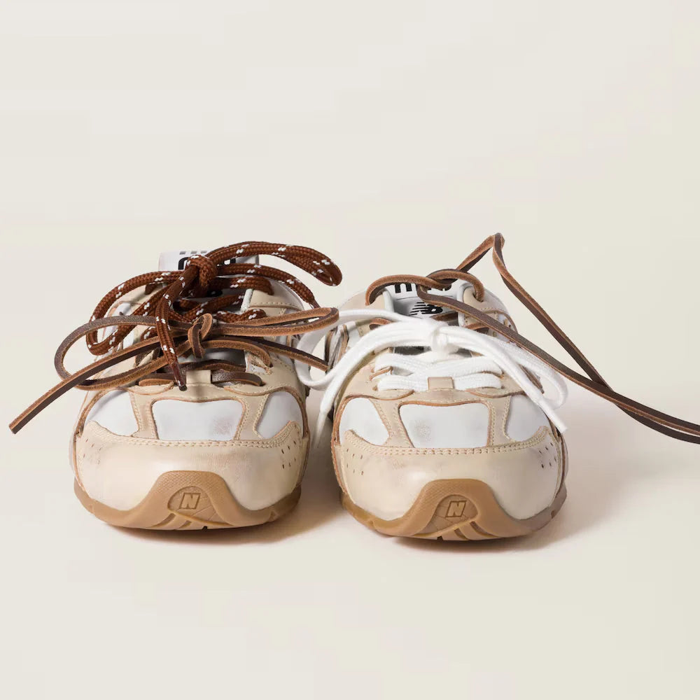 530 SL Mules – Bleached Suede & Gum Sole Ecru Edition