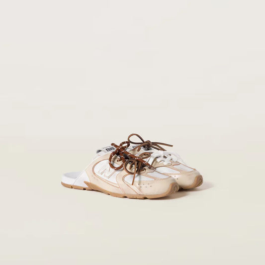 530 SL Mules – Bleached Suede & Gum Sole Ecru Edition