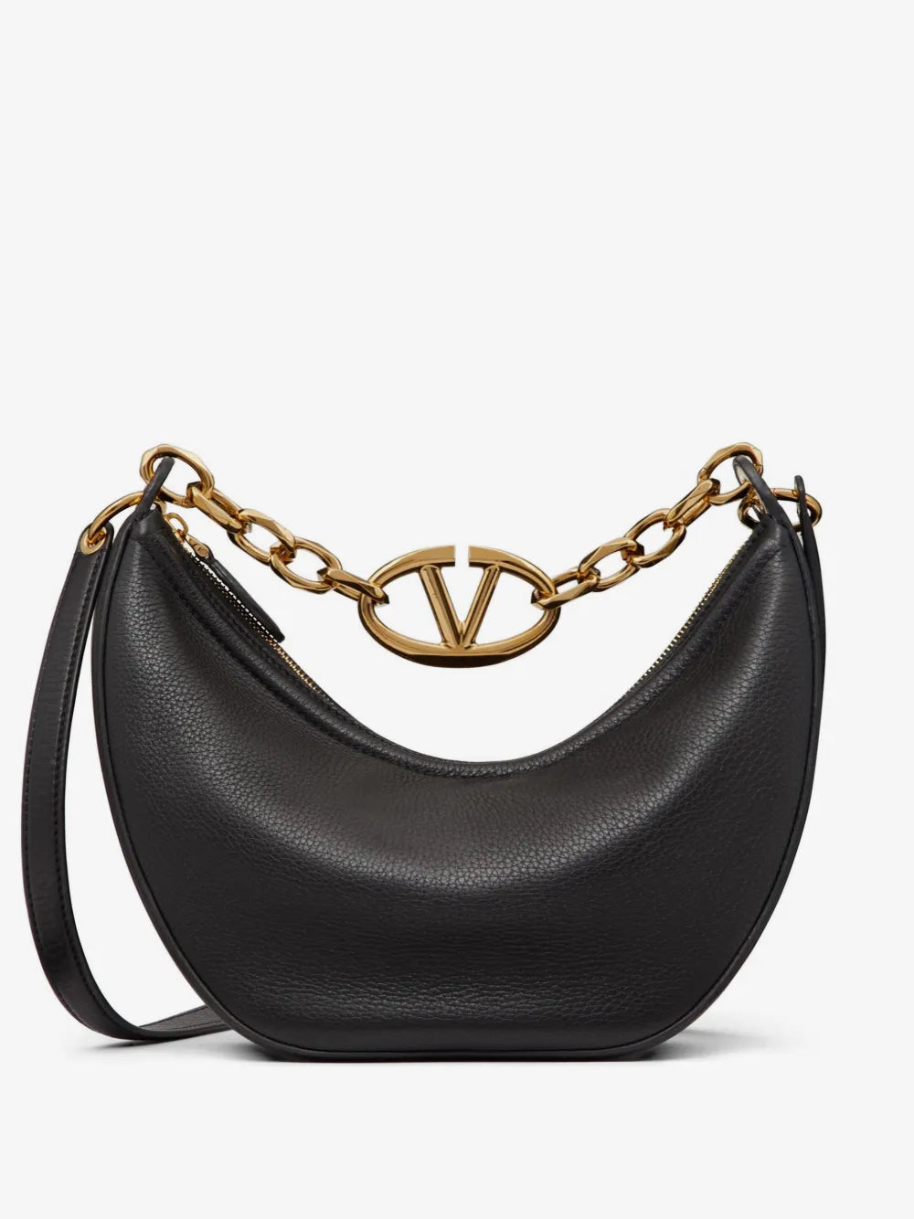 VLogo Small Moon Hobo Bag