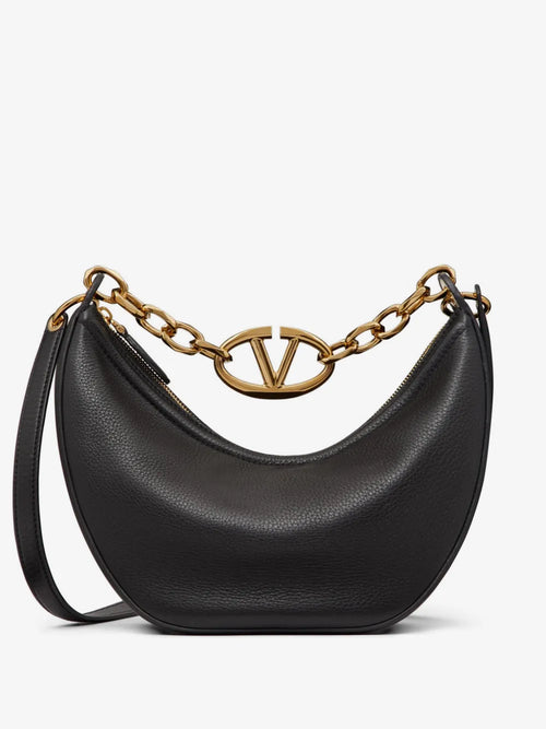 VLogo Small Moon Hobo Bag