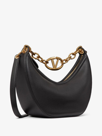VLogo Small Moon Hobo Bag