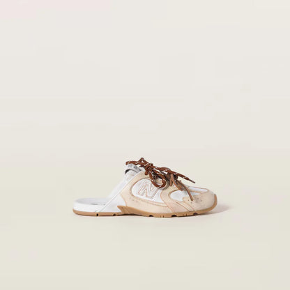 530 SL Mules – Bleached Suede & Gum Sole Ecru Edition