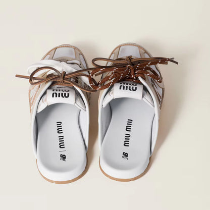 530 SL Mules – Bleached Suede & Gum Sole Ecru Edition
