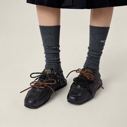 530 SL Mules – Bleached Leather & Gum Sole Black Edition
