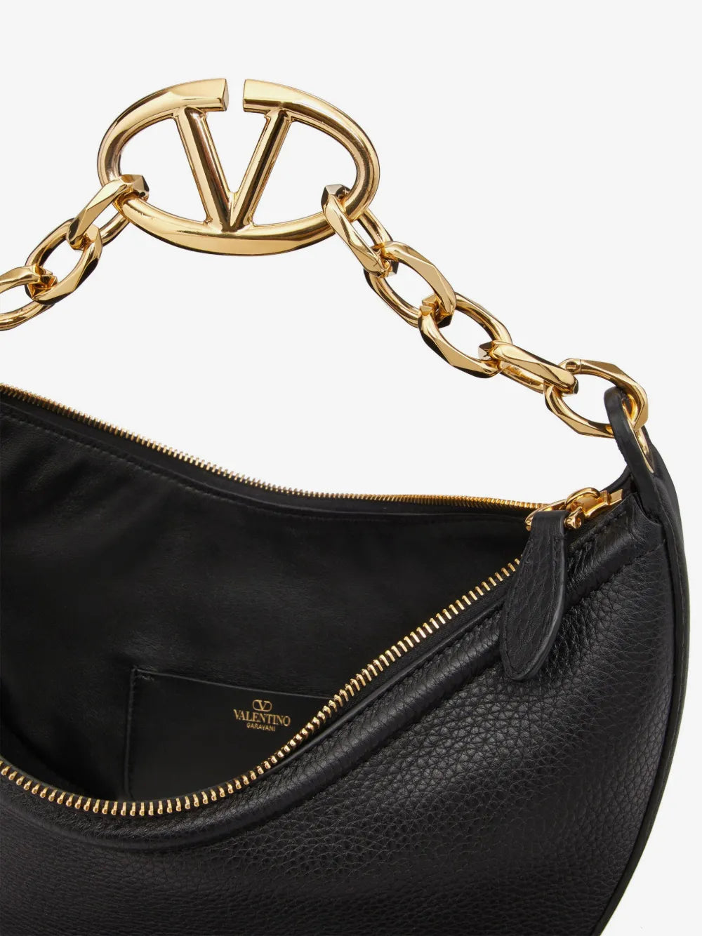 VLogo Small Moon Hobo Bag