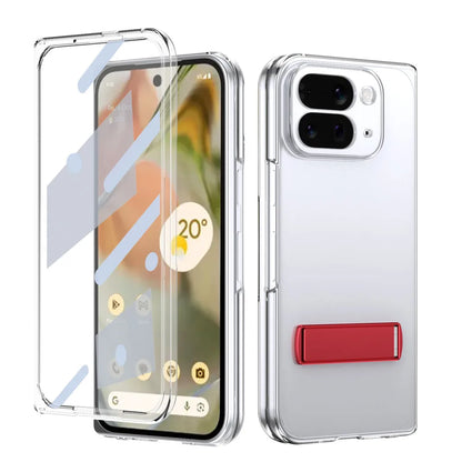 Clear Kickstand Case with Alloy Bracket