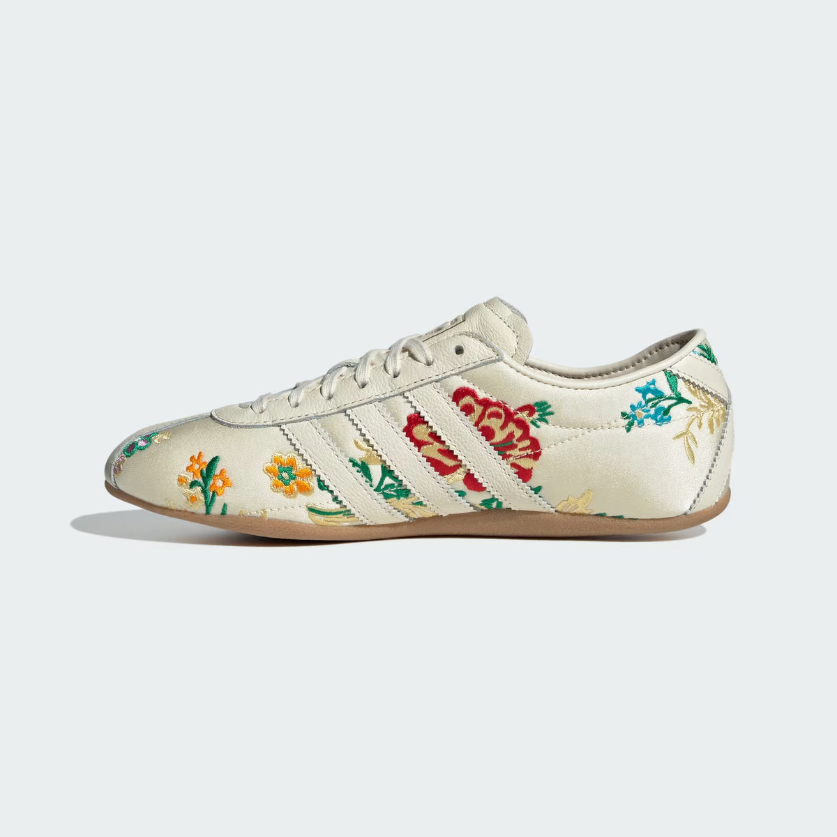 Tokyo floral-embroidered sneakers - White