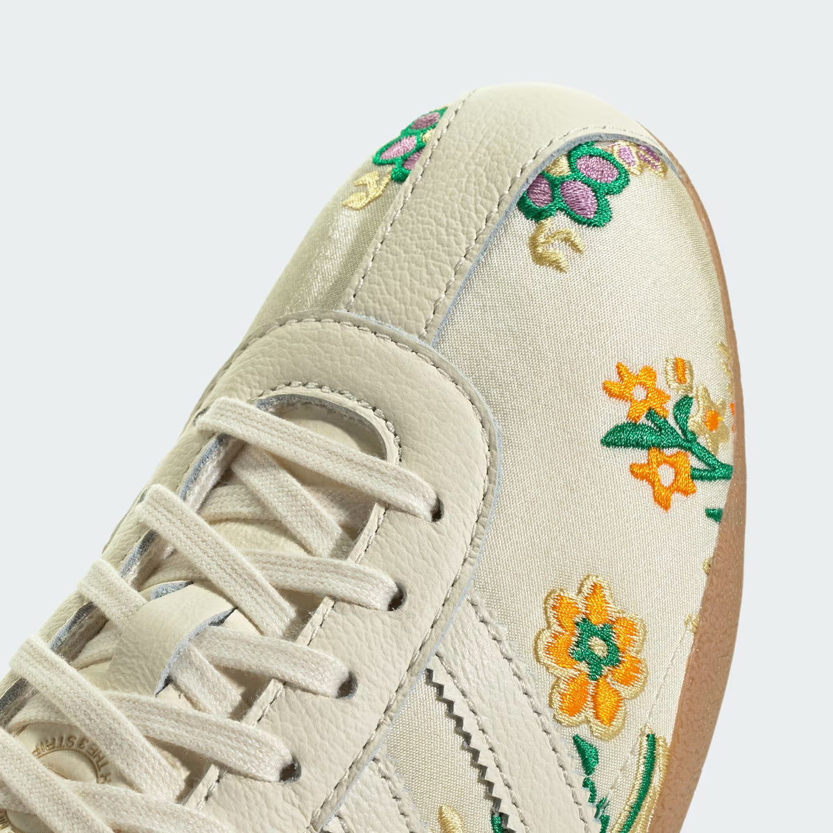 Tokyo floral-embroidered sneakers - White