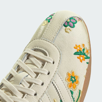Tokyo floral-embroidered sneakers - White
