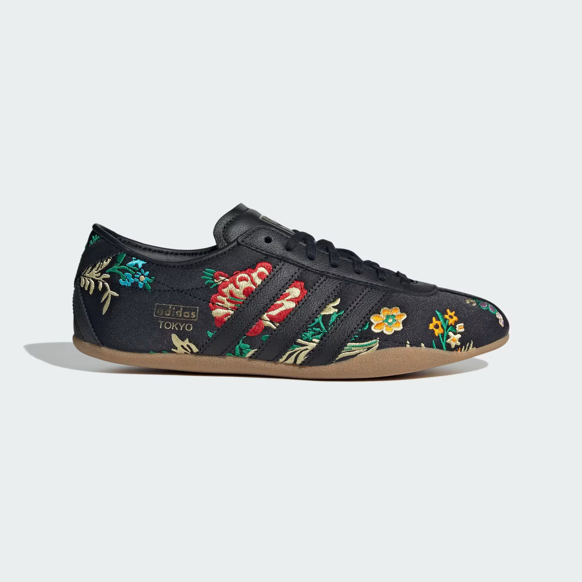 Tokyo floral-embroidered sneakers - Black