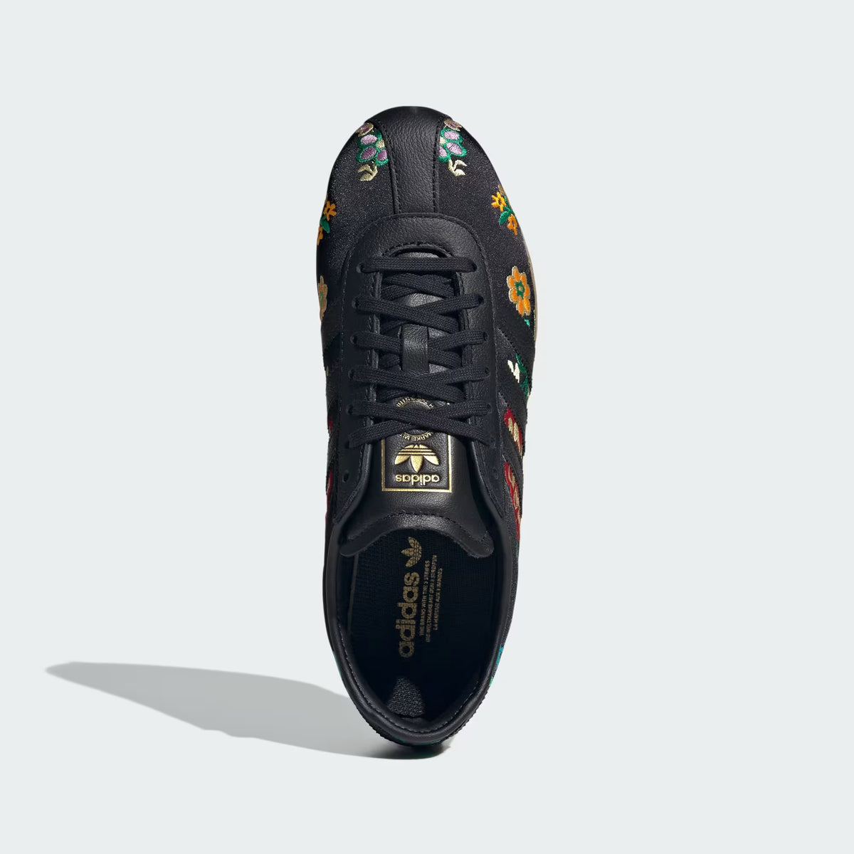 Tokyo floral-embroidered sneakers - Black