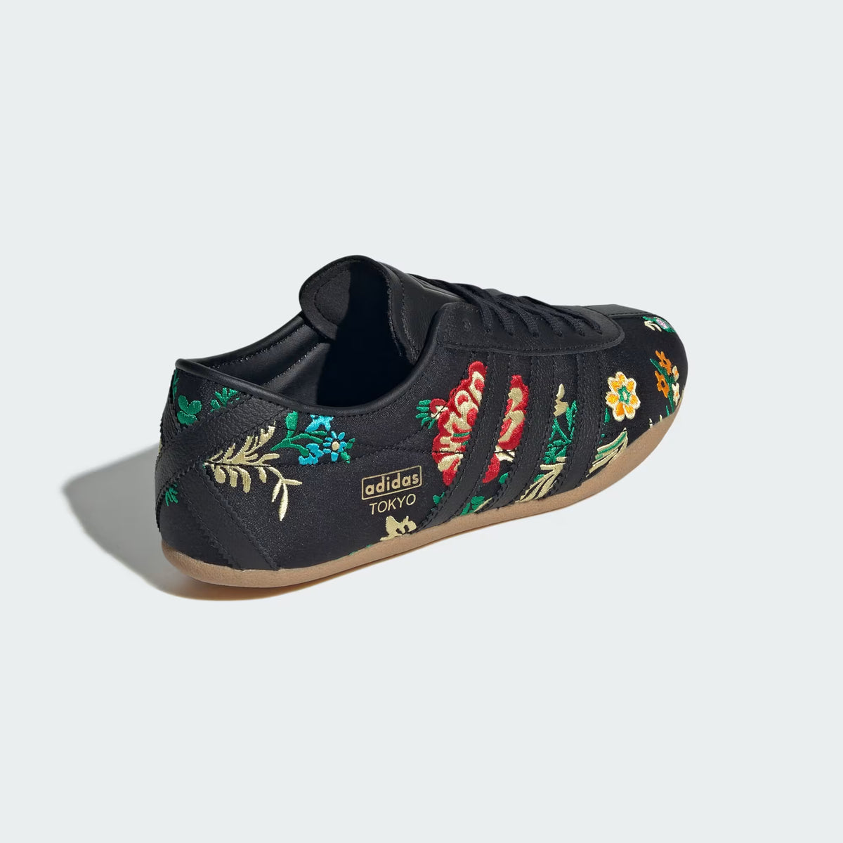 Tokyo floral-embroidered sneakers - Black