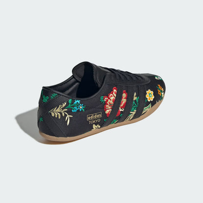 Tokyo floral-embroidered sneakers - Black