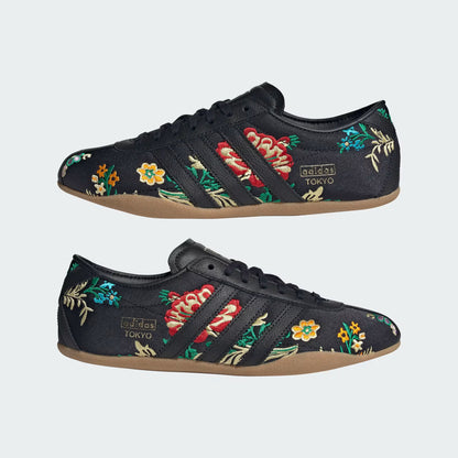 Tokyo floral-embroidered sneakers - Black